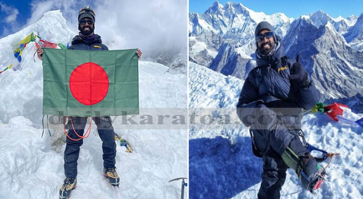 এবার তিনটি পর্বতারোহণে রেকর্ড গড়লেন পাবনার তৌকির