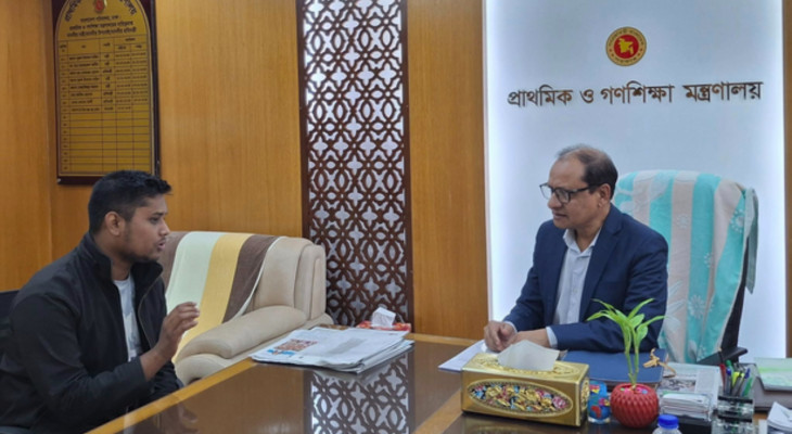 ‘উপদেষ্টা আশ্বাস দিয়েছেন যে প্রাথমিক শিক্ষকদের শতভাগ পদোন্নতি নিশ্চিত করা হবে’ 