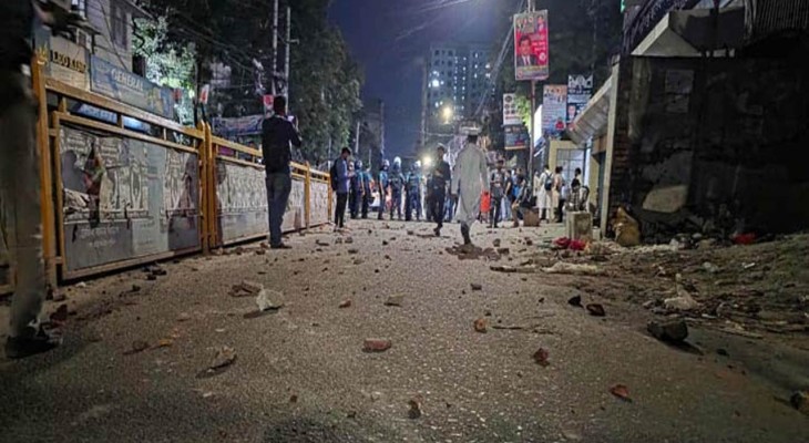 গণঅধিকারকর্মীদের ওপর আইনশৃঙ্খলা বাহিনীর লাঠিচার্জ, নুর-রাশেদসহ আহত ৫০