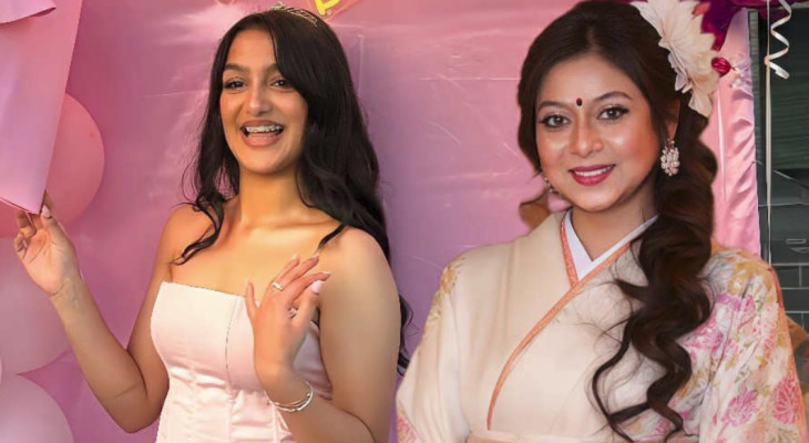মেয়ের জন্মদিনে ভিন্ন লুকে শাবনূর